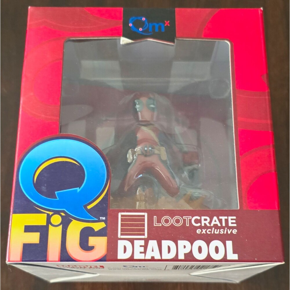 Deadpool Q-Fig Marvel Loot Crate Exclusive QMx Quantum Mechanix 1:16 Boxed 2015